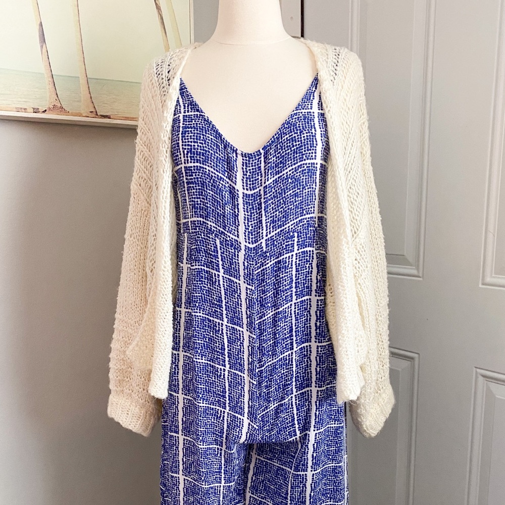 Wild Fable Cream Knitted Cardigan Sweater M